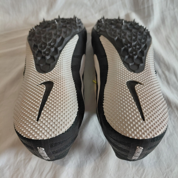 Nike Zoom Rival S Black & White Racing Sprint Soccer Shoes Cleats Spikes Size 13 main image 9